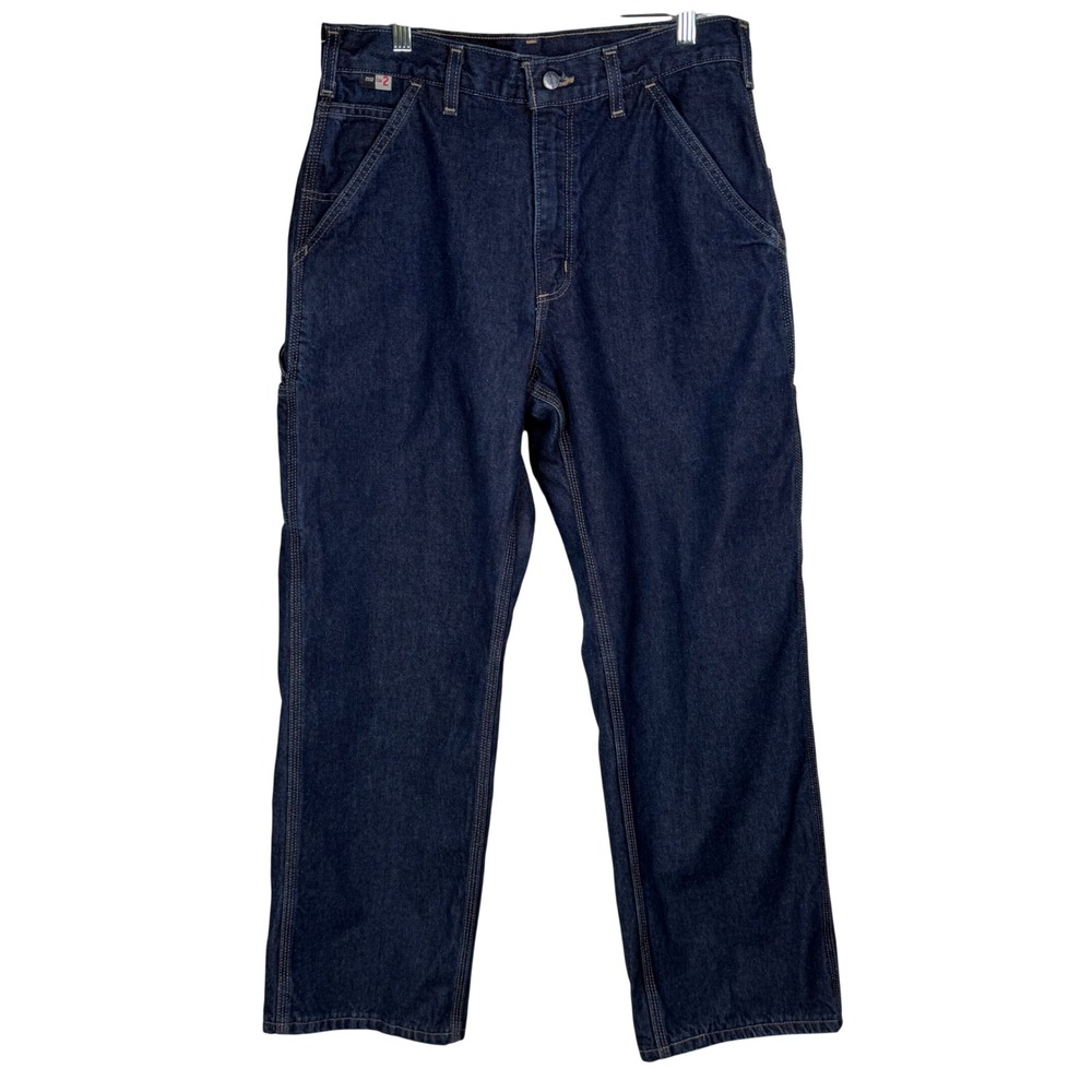 Carhartt FR Flame Resistant Jeans 32x30 Dark Wash Utility Work Pants CAT 2 FRB13